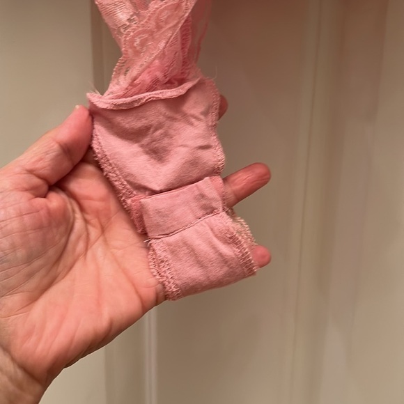 Free People Pink Short Sleeve Bodysuit SzS - Picture 3 of 10